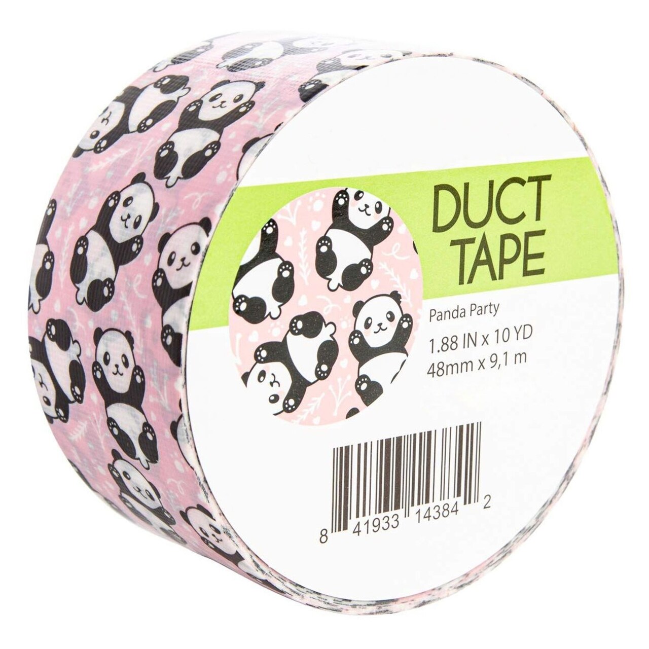 Simply Genius 1 Pack Duct Tapes for Art & Craft, Heavy Duty, 1.8 In x 10 Yards - Panda Party, Colorful Duct Tape with Printed Designs for Crafts, DIY, and Home Use